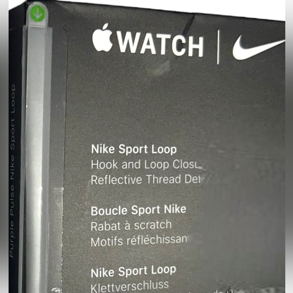 NIKE Sport Purple Pulse Nylon 42 44 45 Apple Watch SE 8 7 6 5 Loop Band Strap - Picture 10 of 10